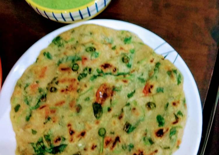 Multi grains masala paratha