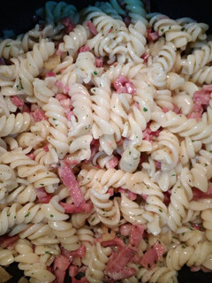 Una foto de Pasta al ajillo con thermomix