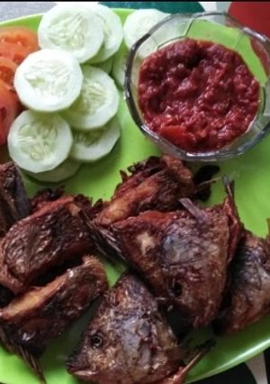 Foto resep Ikan Mujair Goreng dan Sambel Terasi