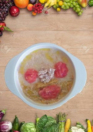Foto resep MPasi 8m+ bubur bawal dan teman"