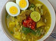 Gambar soto babat usus sapi