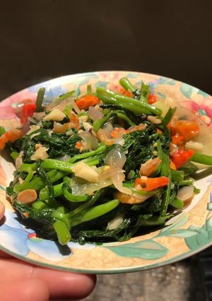Foto resep Tumis kangkung tauco ala resto seafood