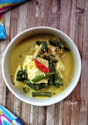 Foto resep Lodeh Kuning Kacang Tahu dan Ayam