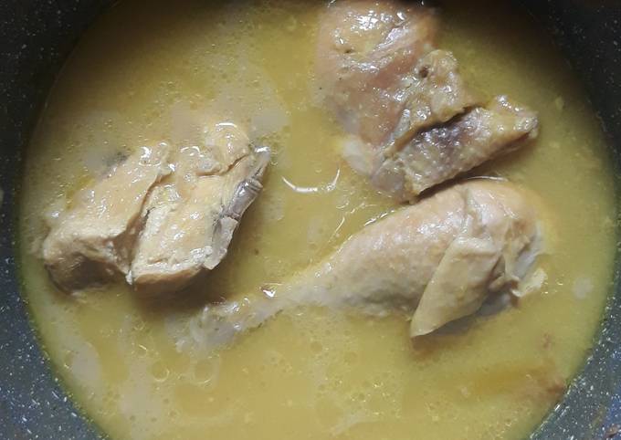Cara Praktis Menyiapkan Opor Ayam Tanpa Santan, Maknyuss