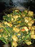 Oseng daun pakis dan tempe