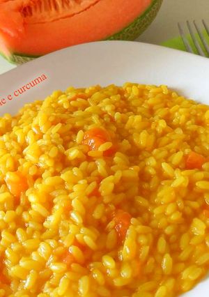 Foto di Risotto al melone e curcuma