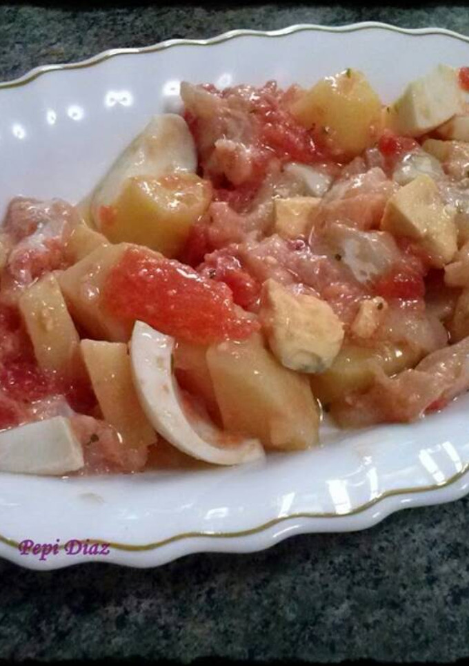 Una foto de Ensalada de bacalao