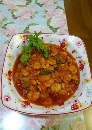Foto resep Udang saos tiram pedas