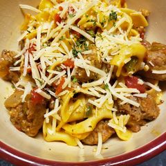 A picture of BK's Italian Drunken Noodles.