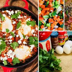 Fullblood Wagyu Ground Sausage Shakshuka A picture of Fullblood Wagyu Ground Sausage Shakshuka.