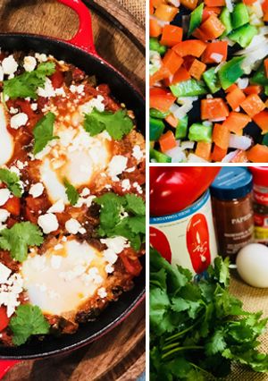 A picture of Fullblood Wagyu Ground Sausage Shakshuka.