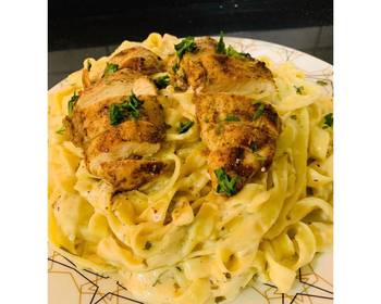 Latest Recipe Fettuccine Alfredo Pasta Yummy