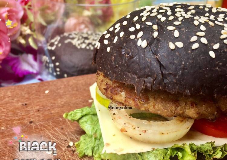 Black Burger Homemade