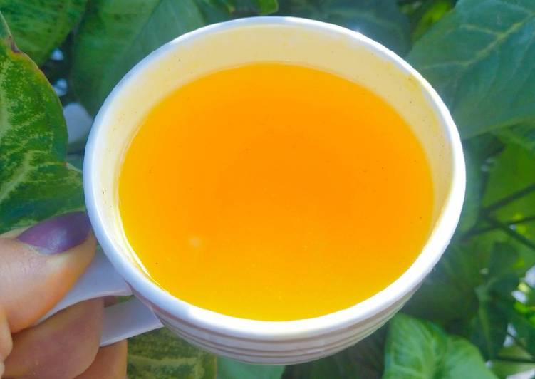 Simple Way to Prepare Speedy Immunity booster Herbal ginger turmeric tea