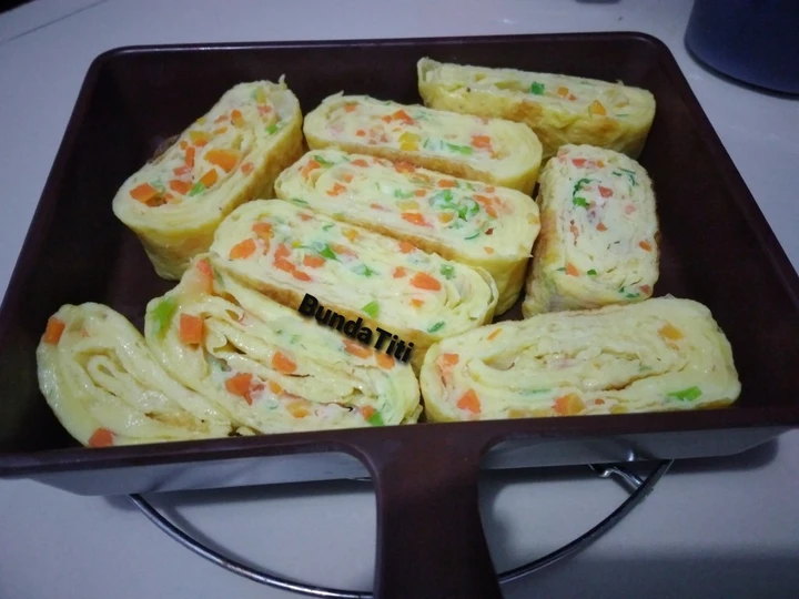 Langkah Mudah untuk Membikin Resep 712.Tamagoyaki /Telur Dadar Jepang yang Sempurna Anti Ribet, Uenak Banget