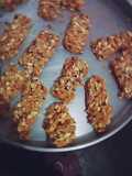 Barritas de cereales con maní y miel