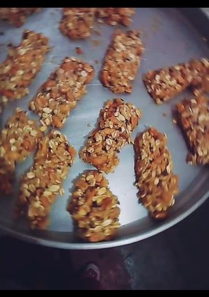 Una foto de Barritas de cereales con maní y miel