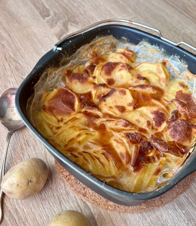 Une photo de Gratin dauphinois à l’air fryer