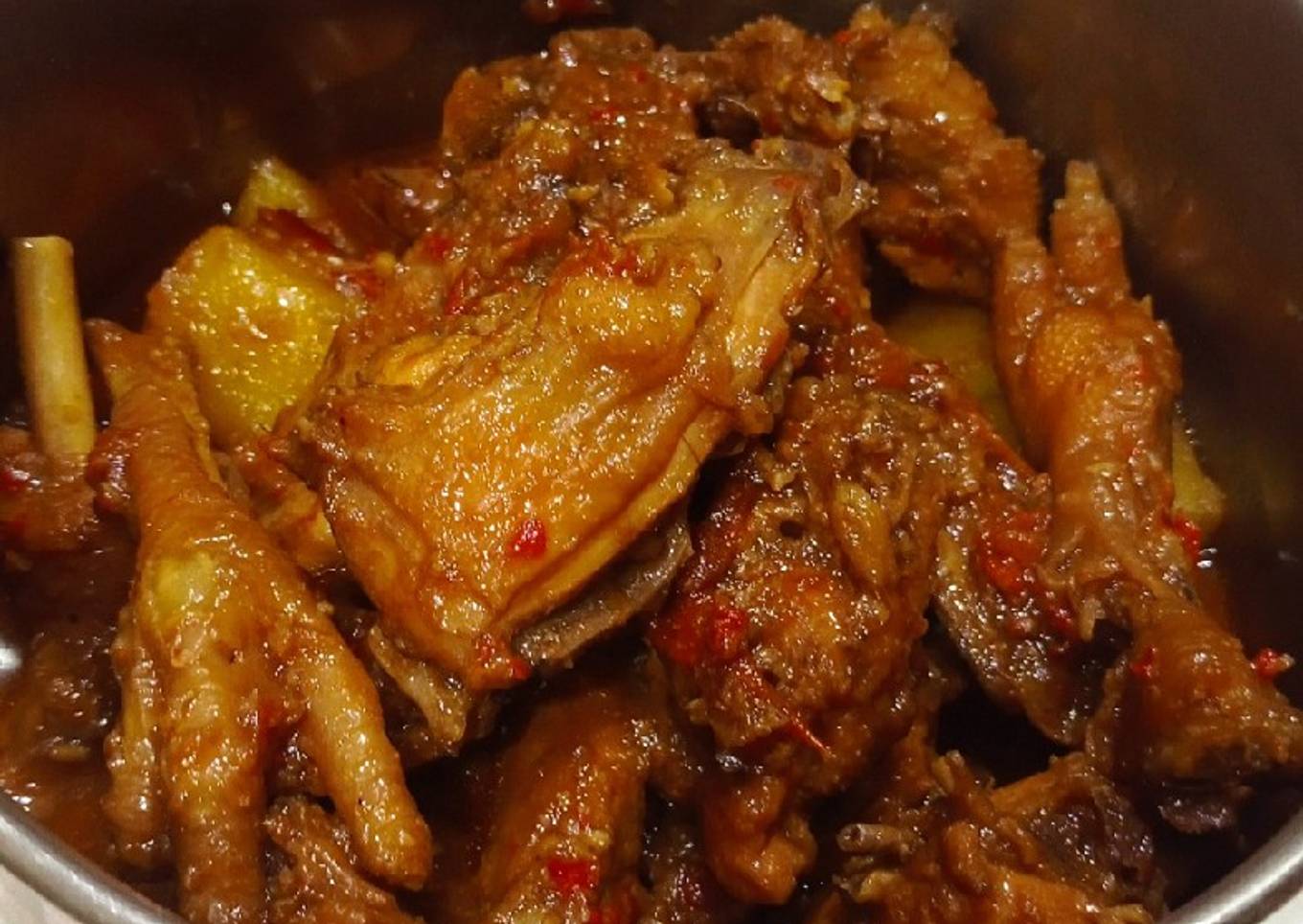 Semur ayam kecap kentang