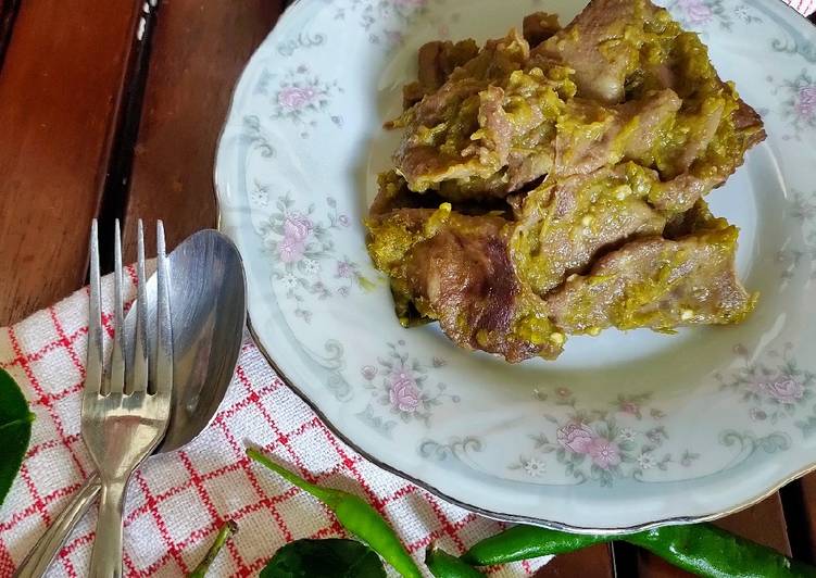 Resep Lidah Sapi Sambal Ijo Anti Gagal