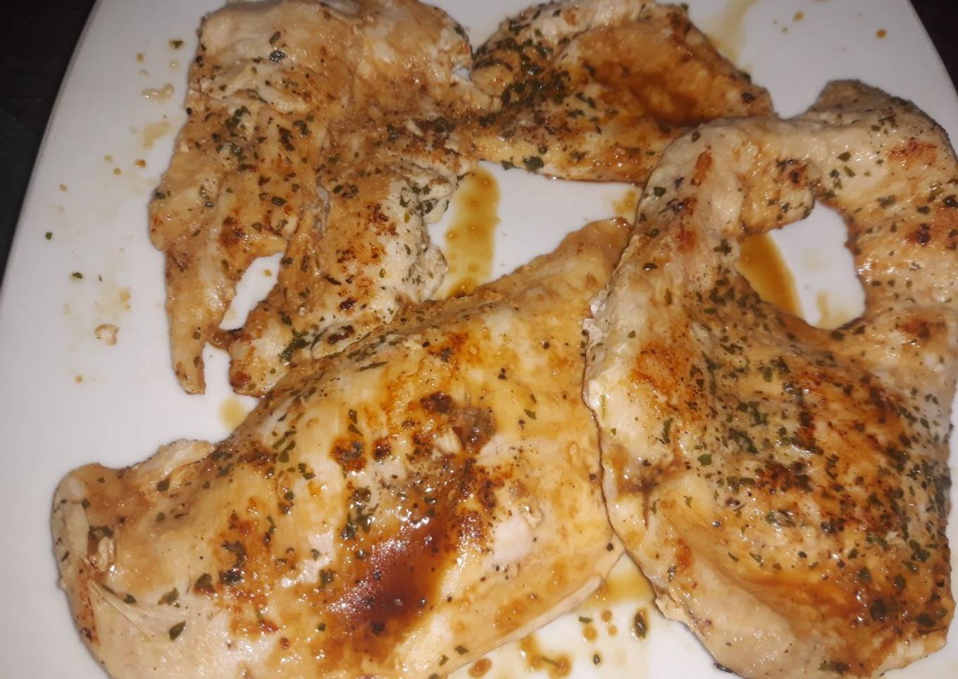 Pechuga de pollo a la soja