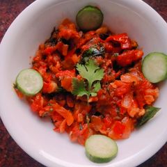 A picture of Spicy Tomato Sabzi.