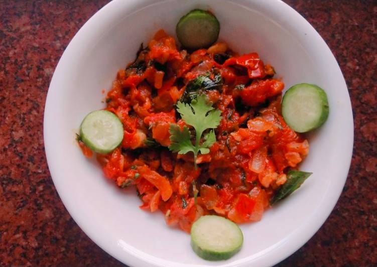 Recipe of Super Quick Homemade Spicy Tomato Sabzi