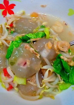 Foto resep Cilok Gepeng Kuah Isi Cumi