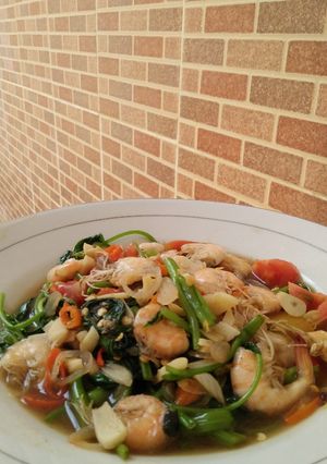 Foto resep Tumis Kangkung Udang