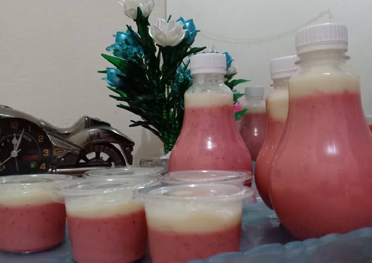 Puding Silky Pitaya+ Vla Vanila