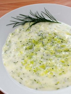 Kapros cukkini főzelék recept fotója