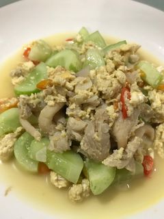 Foto resep Oseng timun jamur telur