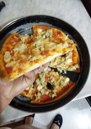 صورة لوصفة بيتزا 10 دقائق