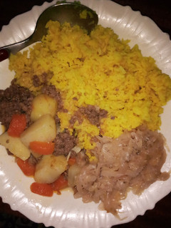 A picture of Minced meat with potatoes.