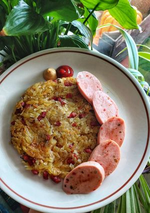 Hình của món Rösti - Khoai tây kiểu Thụy Sỹ.