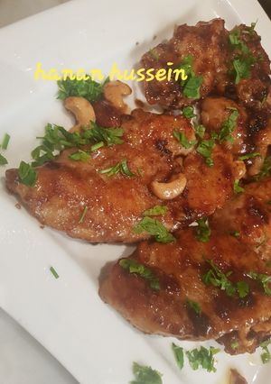صورة لوصفة صدور دجاج بالثوم والعسل