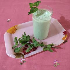 A picture of Mint coriander buttermilk.