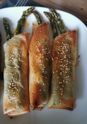 Une photo de Brick asperge feta