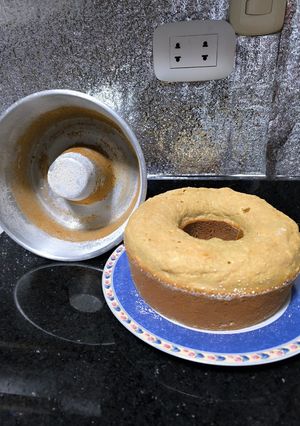 Una foto de Keke de naranja 🍊 con coco 🥥 (con harina de AVENA)