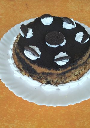 A picture of Zebra cake.
