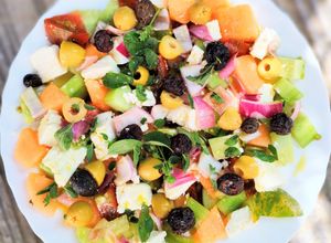 Une photo de Salade patchwork à la grecque