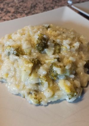 Una foto de Risotto de brócoli