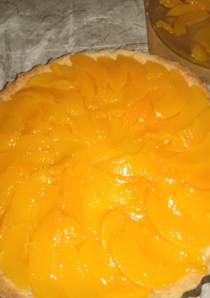 Una foto de Tarta de durazno