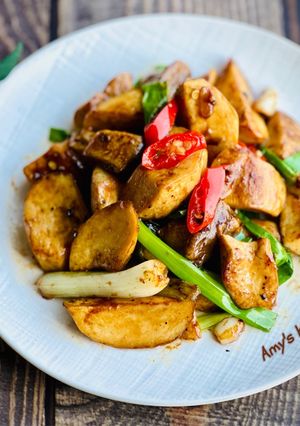 蔥燒杏鮑菇 的食譜成品照片