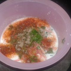 A picture of Vegetables Raita.