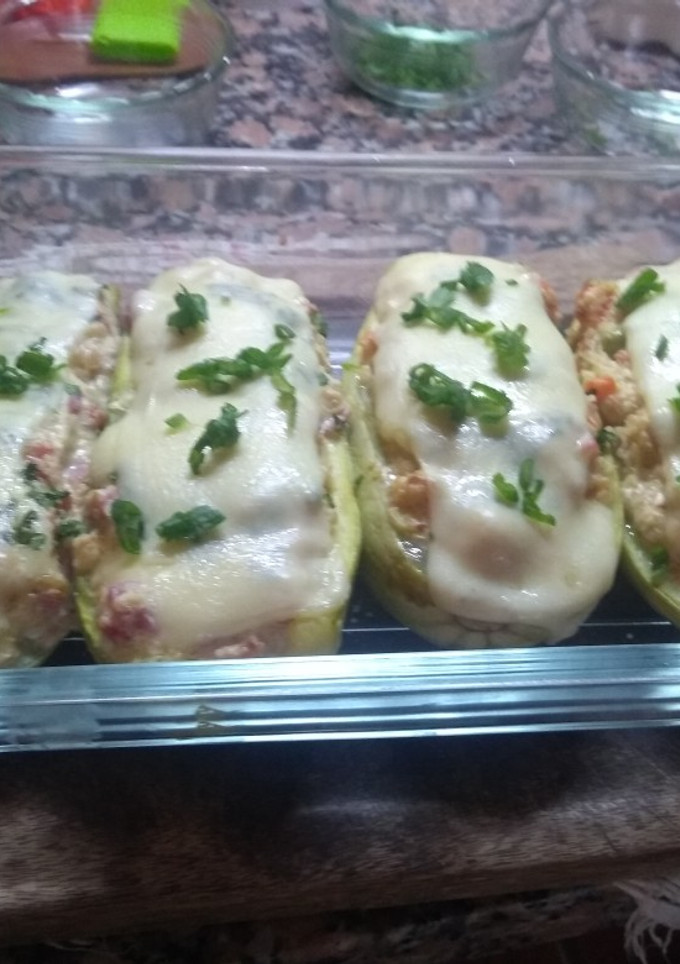 Una foto de Zucchini rellenos