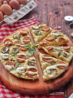 Foto resep Pizza Roti Tawar -Topping Saus Putih
