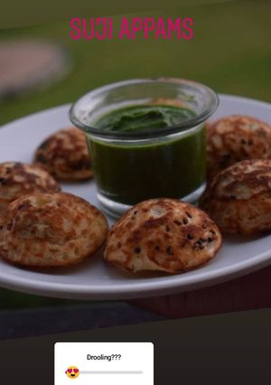 A picture of Suji Appams.