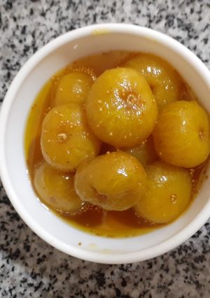 عکسی از دستور مربای انجیر زعفرانی😋