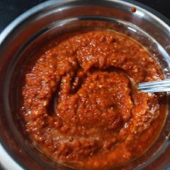 A picture of Red chilli chutney.